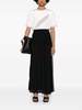 Black Pleated Maxi Skirt