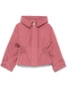 smocked hooded jacket