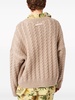 chunky cable knit cashmere jumper