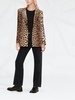 leopard-print blazer