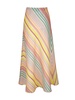 Halliday striped linen maxi skirt