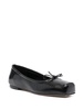 GABRIELLA NAPPA LEATHER BLACK BALLERINA