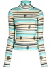 Cody striped turtleneck top