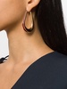 Ellipse M enamel hoop earrings