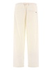 belted straight-leg trousers