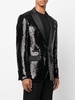 sequin single-breasted blazer