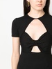 cut-out short-sleeve top