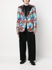 skull-print blazer