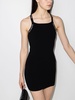 logo-tape sleeveless minidress