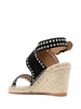 iriane suede espadrille sandal in black