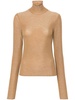 roll-neck glittered top