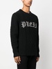 logo-print wool sweater