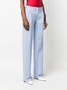 straight-leg tailored trousers