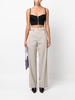 cut-out wool trousers