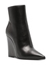 Kira 120mm wedge leather boots