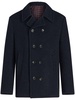 notched-collar double-breasted coat 