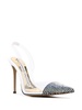 Amber Ghost 100mm crystal-embellished stiletto pumps