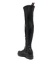 above-knee leather boots