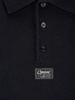 logo-appliqué knit polo shirt