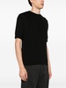 ribbed-knit T-shirt