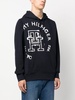 logo-print cotton hoodie