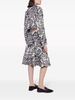 Abstract Moth jacquard skirt