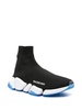 Men's Speed 2.0 Clear Sole Recycled Knit Sneaker in Black