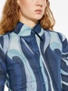 wave-print cotton shirt 