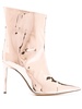 Alex 100mm metallic knee-high boots