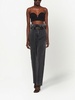 paperbag-waist denim trousers