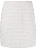 sequin-embellished tweed miniskirt