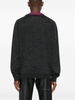 contrasting-collar wool jumper