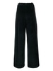 pressed-crease corduroy wide-leg trousers