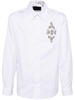 crystal-embellished poplin shirt