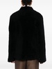 Cinched shearling jacket