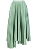 asymmetric pleated skirt