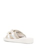 Moto-Vhl shearling trim sandals