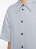 pointed-collar cotton shirt