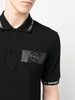 logo-patch short-sleeved polo shirt