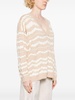 zigzag-woven sweater