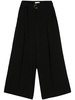 belted crepe palazzo pants