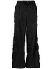 Volley crinkled-finish wide-leg trousers