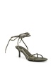 Green Helix 65mm Leather Sandals