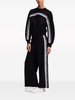 logo-tape wide-leg trousers