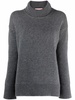 roll-neck rib-trimmed jumper