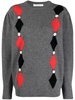 intarsia-patterned wool jumper