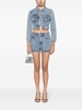 Shorty embellished denim shorts