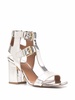 Sandra 90mm metallic sandals