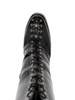 lace-up leather platform boots