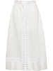 broderie-anglaise linen shorts